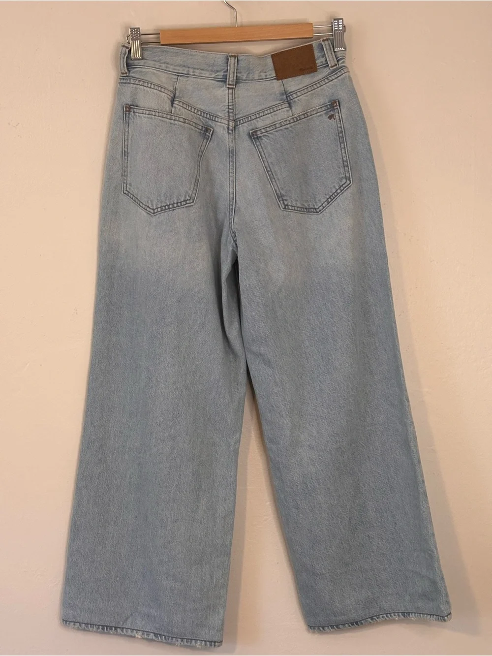 Madewell Superwide-Leg Jeans in Cather Wash Button-Front Edition Women’s Size 25 - Picture 5 of 15